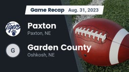Recap: Paxton  vs. Garden County  2023