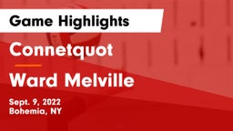 Connetquot  vs Ward Melville  Game Highlights - Sept. 9, 2022