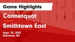 Connetquot  vs Smithtown East  Game Highlights - Sept. 23, 2022