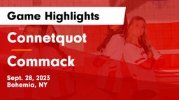 Connetquot  vs Commack  Game Highlights - Sept. 28, 2023