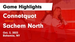 Connetquot  vs Sachem North  Game Highlights - Oct. 2, 2023