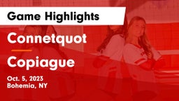 Connetquot  vs Copiague  Game Highlights - Oct. 5, 2023
