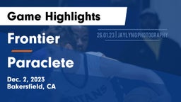 Frontier  vs Paraclete  Game Highlights - Dec. 2, 2023