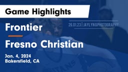 Frontier  vs Fresno Christian Game Highlights - Jan. 4, 2024