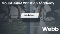 Matchup: Mount Juliet Christi vs. Webb  2016