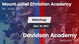 Matchup: Mount Juliet Christi vs. Davidson Academy  2017