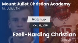 Matchup: Mount Juliet Christi vs. Ezell-Harding Christian  2018