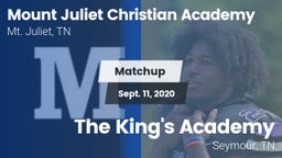 Matchup: Mount Juliet Christi vs. The King's Academy 2020