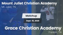 Matchup: Mount Juliet Christi vs. Grace Christian Academy 2020