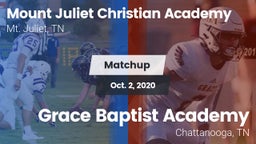 Matchup: Mount Juliet Christi vs. Grace Baptist Academy  2020