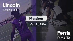 Matchup: Lincoln vs. Ferris  2016