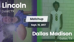 Matchup: Lincoln vs. Dallas Madison  2017