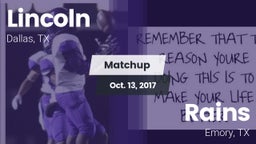 Matchup: Lincoln vs. Rains  2017