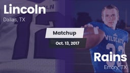 Matchup: Lincoln vs. Rains  2017