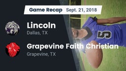 Recap: Lincoln  vs. Grapevine Faith Christian  2018
