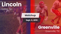 Matchup: Lincoln vs. Greenville  2019