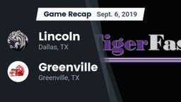 Recap: Lincoln  vs. Greenville  2019