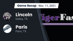 Recap: Lincoln  vs. Paris  2021