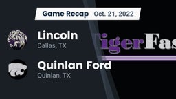 Recap: Lincoln  vs. Quinlan Ford  2022
