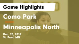 Como Park  vs Minneapolis North Game Highlights - Dec. 20, 2018