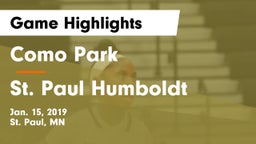 Como Park  vs St. Paul Humboldt Game Highlights - Jan. 15, 2019