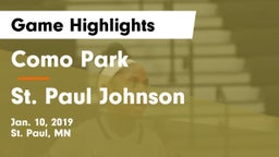 Como Park  vs St. Paul Johnson Game Highlights - Jan. 10, 2019
