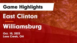East Clinton  vs Williamsburg  Game Highlights - Oct. 10, 2023