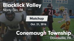 Matchup: Blacklick Valley vs. Conemaugh Township  2016