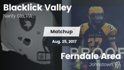 Matchup: Blacklick Valley vs. Ferndale  Area  2017