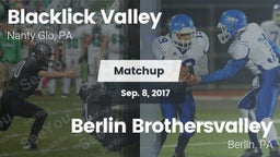 Matchup: Blacklick Valley vs. Berlin Brothersvalley  2017