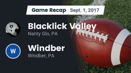 Recap: Blacklick Valley  vs. Windber  2017