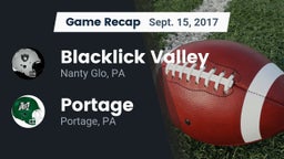 Recap: Blacklick Valley  vs. Portage  2017
