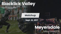 Matchup: Blacklick Valley vs. Meyersdale  2017