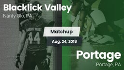 Matchup: Blacklick Valley vs. Portage  2018