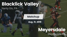 Matchup: Blacklick Valley vs. Meyersdale  2018