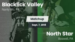 Matchup: Blacklick Valley vs. North Star  2018