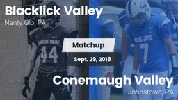 Matchup: Blacklick Valley vs. Conemaugh Valley  2018