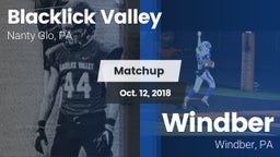 Matchup: Blacklick Valley vs. Windber  2018