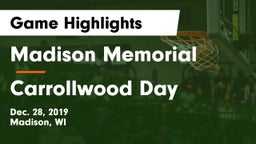 Madison Memorial  vs Carrollwood Day  Game Highlights - Dec. 28, 2019