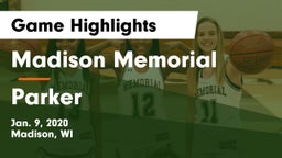 Madison Memorial  vs Parker  Game Highlights - Jan. 9, 2020