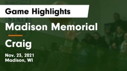 Madison Memorial  vs Craig  Game Highlights - Nov. 23, 2021