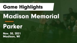 Madison Memorial  vs Parker  Game Highlights - Nov. 30, 2021