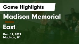Madison Memorial  vs East  Game Highlights - Dec. 11, 2021