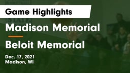 Madison Memorial  vs Beloit Memorial  Game Highlights - Dec. 17, 2021