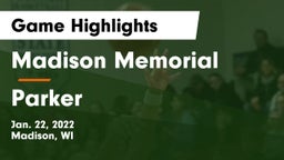 Madison Memorial  vs Parker  Game Highlights - Jan. 22, 2022
