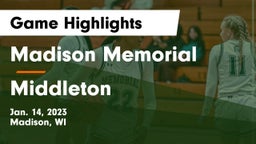 Madison Memorial  vs Middleton  Game Highlights - Jan. 14, 2023