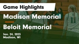 Madison Memorial  vs Beloit Memorial  Game Highlights - Jan. 24, 2023