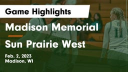 Madison Memorial  vs Sun Prairie West  Game Highlights - Feb. 2, 2023