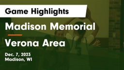 Madison Memorial  vs Verona Area  Game Highlights - Dec. 7, 2023