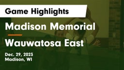 Madison Memorial  vs Wauwatosa East  Game Highlights - Dec. 29, 2023